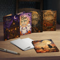 Halloween Greeting Cards 5-Pack — Assorted Spooky & Cute Designs (Boo to You, Happy Haunting, Enter If You Dare)