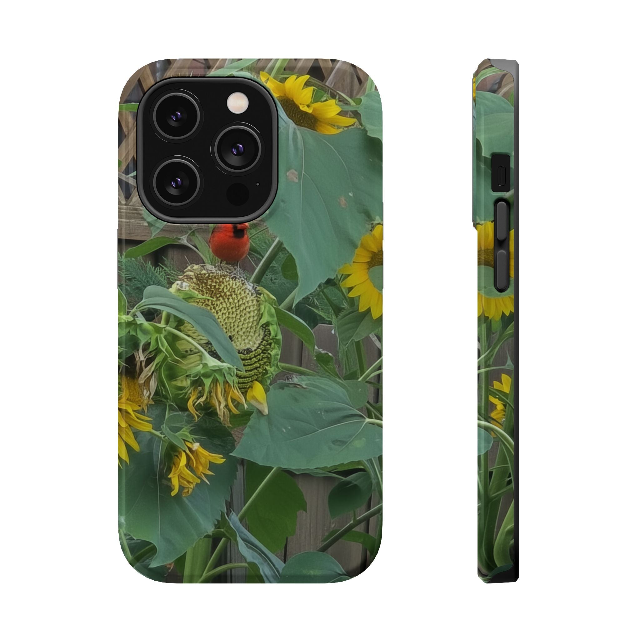 Sunflower Garden Magnetic Impact Phone Case — Protective Floral iPhone Cover