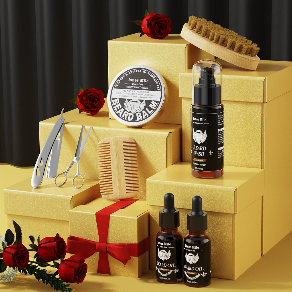 Beard Kit Birthday Gifts for Men Grooming & Care Christmas Stocking Stuffer