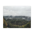 Foggy Blue Ridge Mountain Road Matte Canvas — Stretched Landscape Wall Art