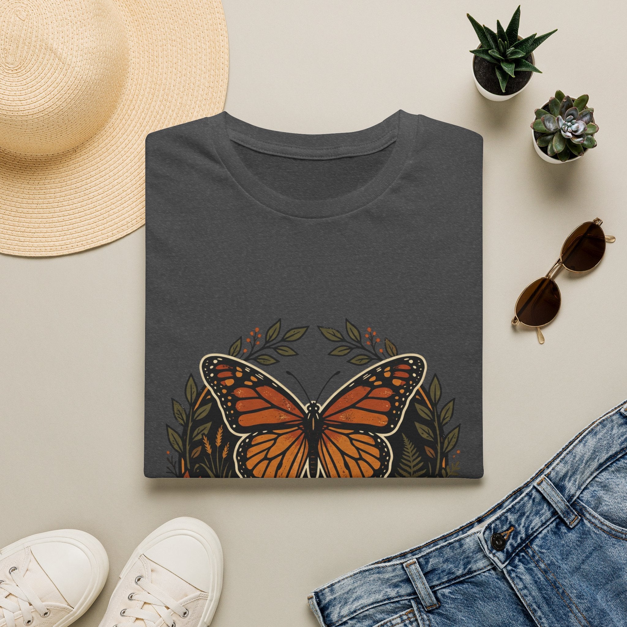 Monarch Butterfly '615 Roots' Graphic T-Shirt