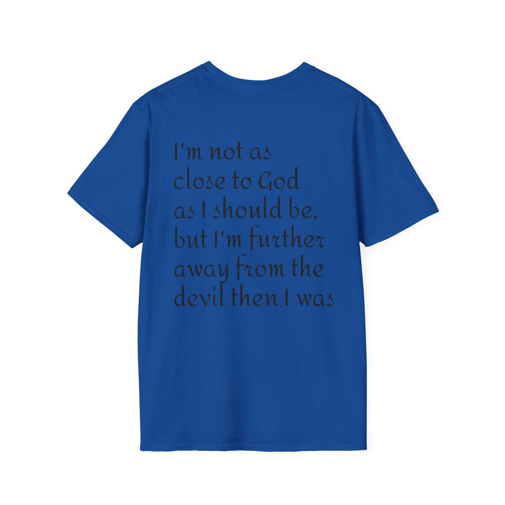 Gold Celtic Cross Pocket T‑Shirt — Small Chest Cross Christian Tee