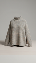 Contemporary Oversized Knit Pullover In Soft Blend