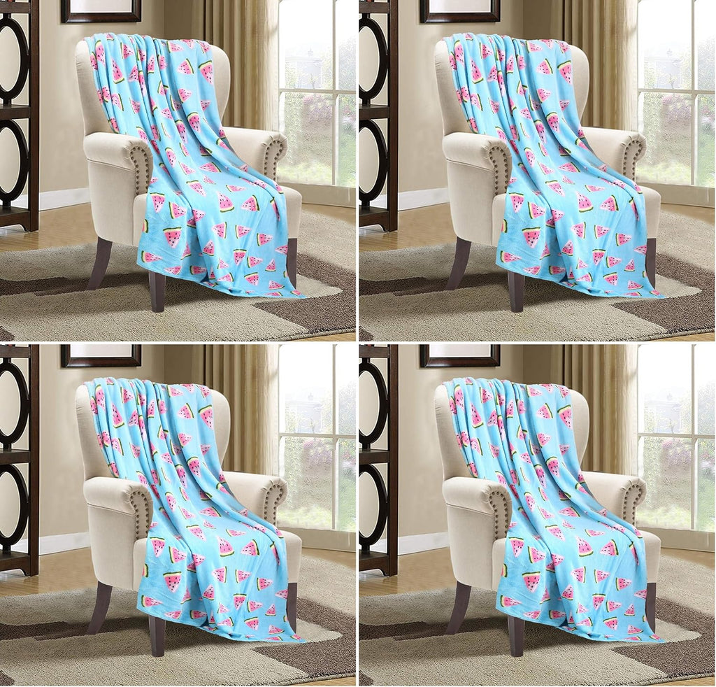 Elegant Comfort Luxury Velvet Super Soft Christmas Prints Fleece Blanket-Holiday Theme Home Décor Fuzzy Warm and Cozy Throws for Winter Bedding, Couch and Gift, 50 x 60 inch, Burgundy Reindeer