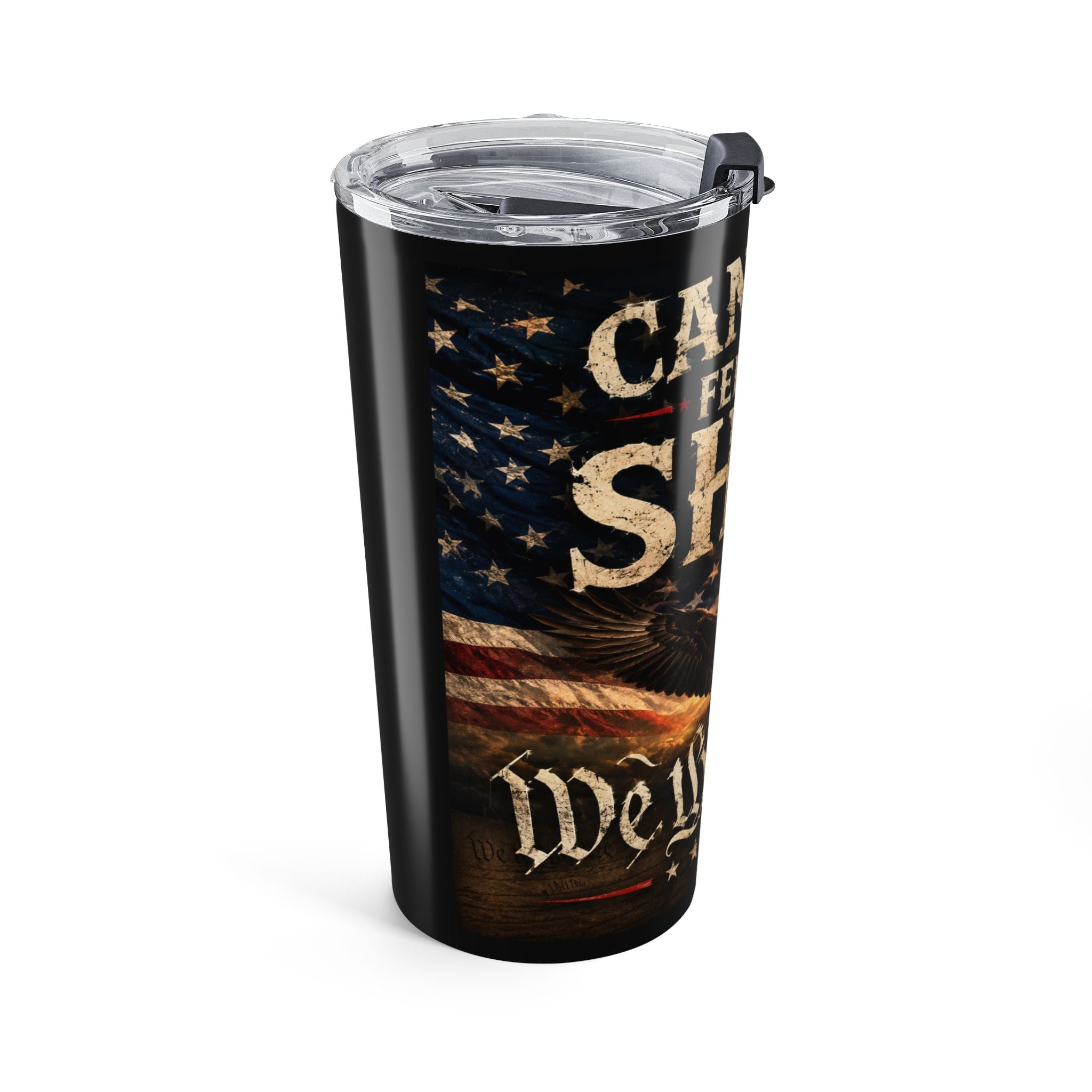 20oz Tumbler — "Can You Feel the Shift" Patriotic Eagle Travel Cup