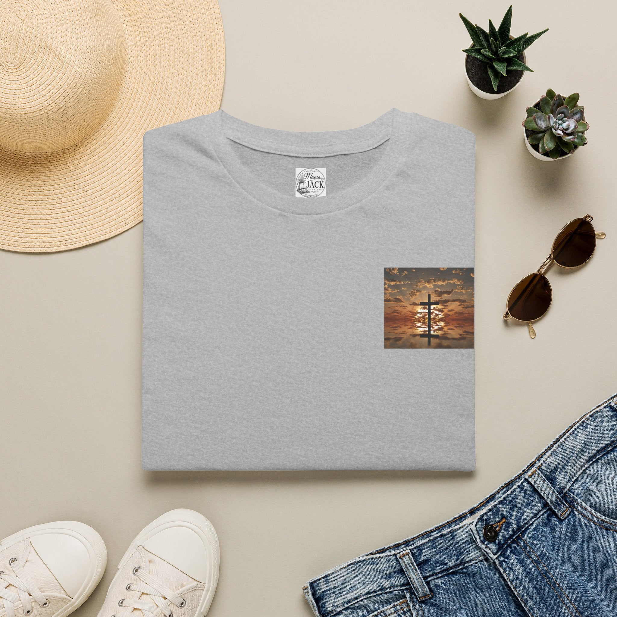 Not as Close to God Funny Faith Pocket T-Shirt
