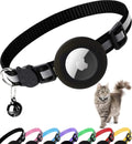 AirTag Cat Collar – Secure & Stylish Reflective Breakaway Collar with Holder & Bell