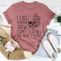 True Crime Introvert Top – "Murder Shows Comfy Clothes" Graphic T-Shirt
