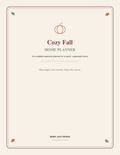 Mama Jack Design Cozy Fall Home Planner printable PDF cover