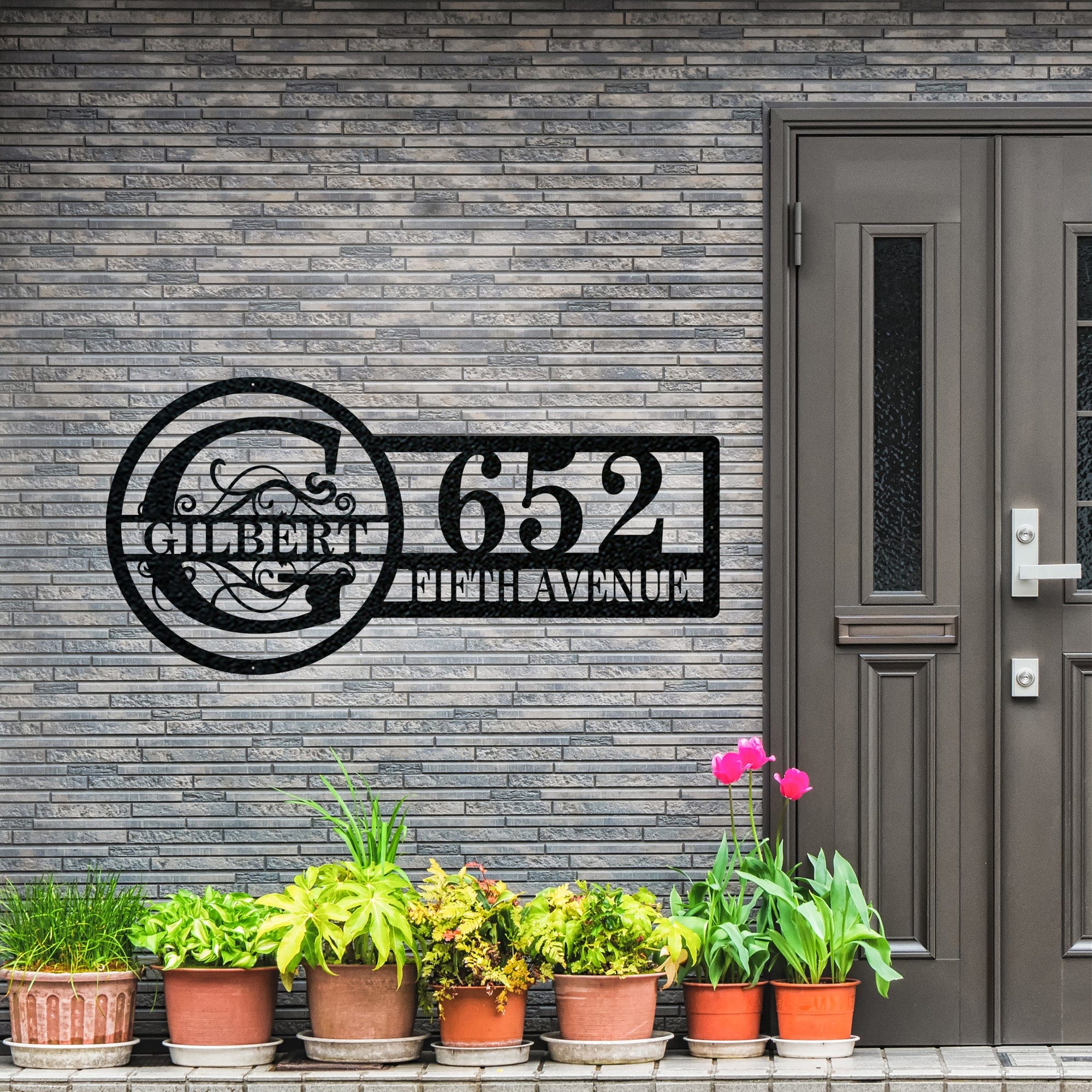 Split Letter Address Sign