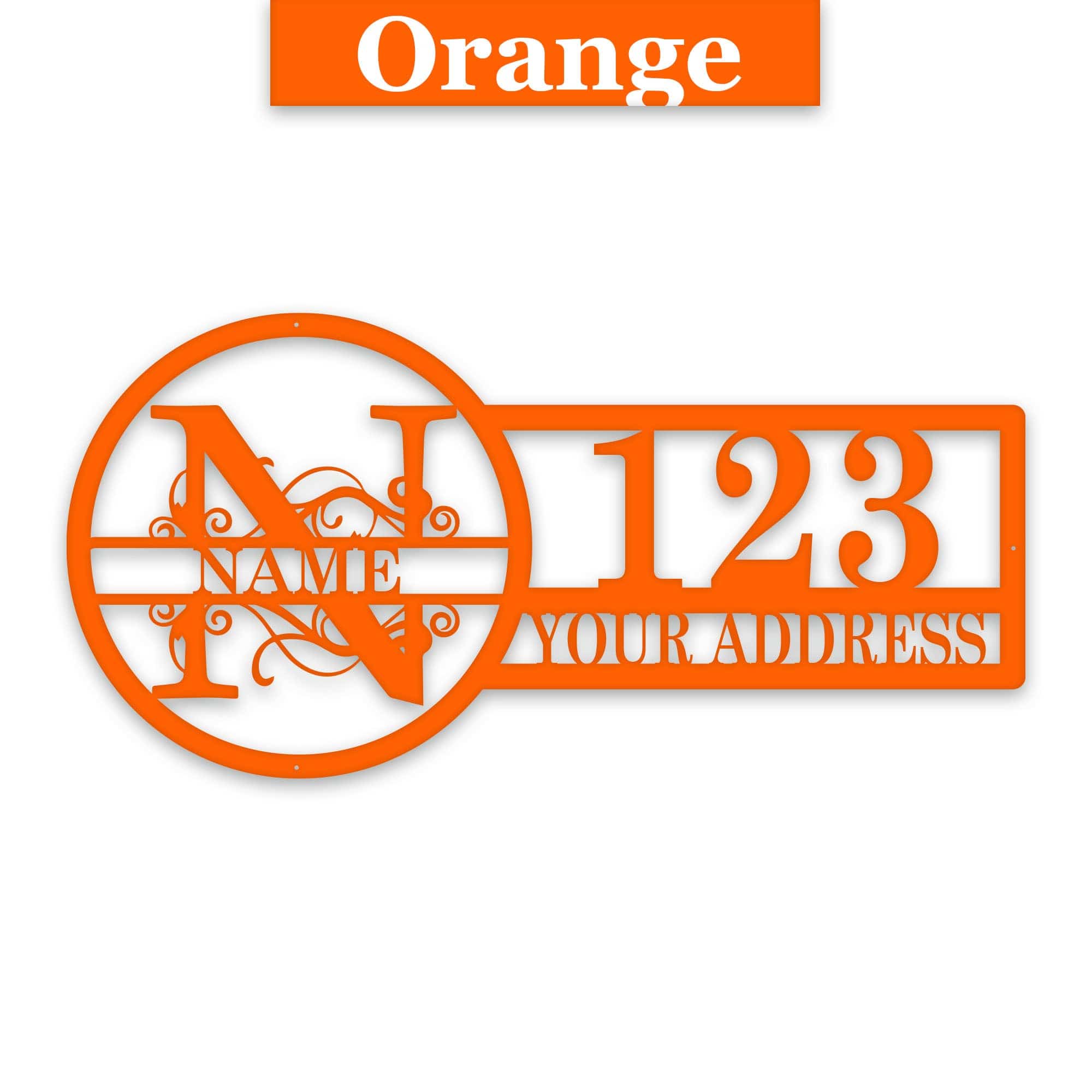 Split Letter Address Sign