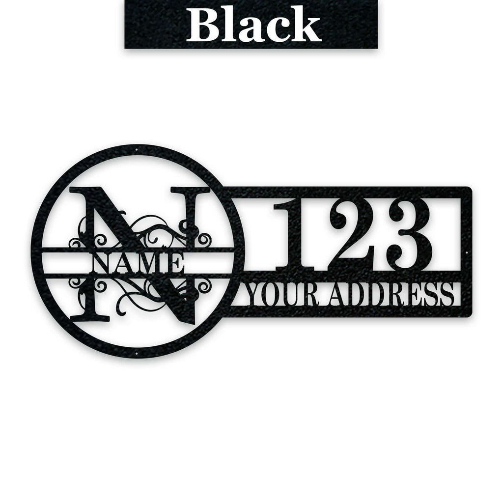 Split Letter Address Sign