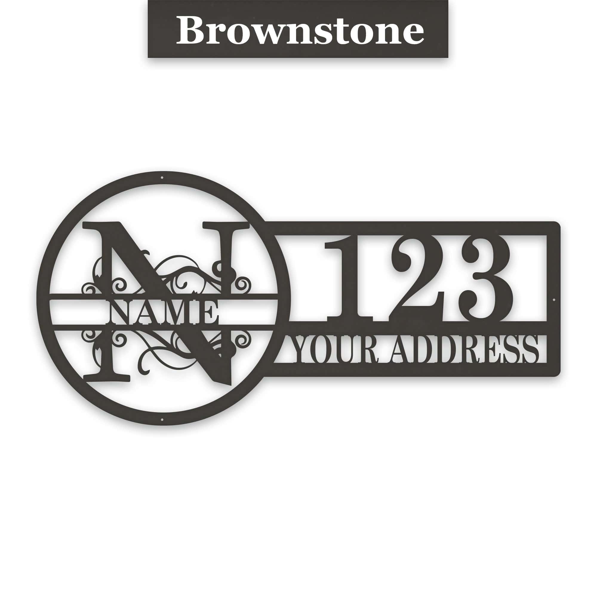 Split Letter Address Sign