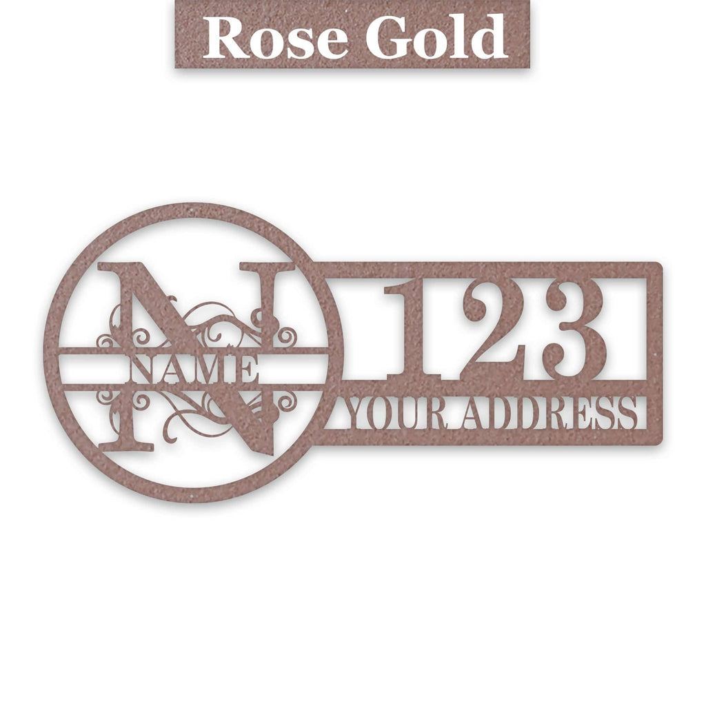Split Letter Address Sign