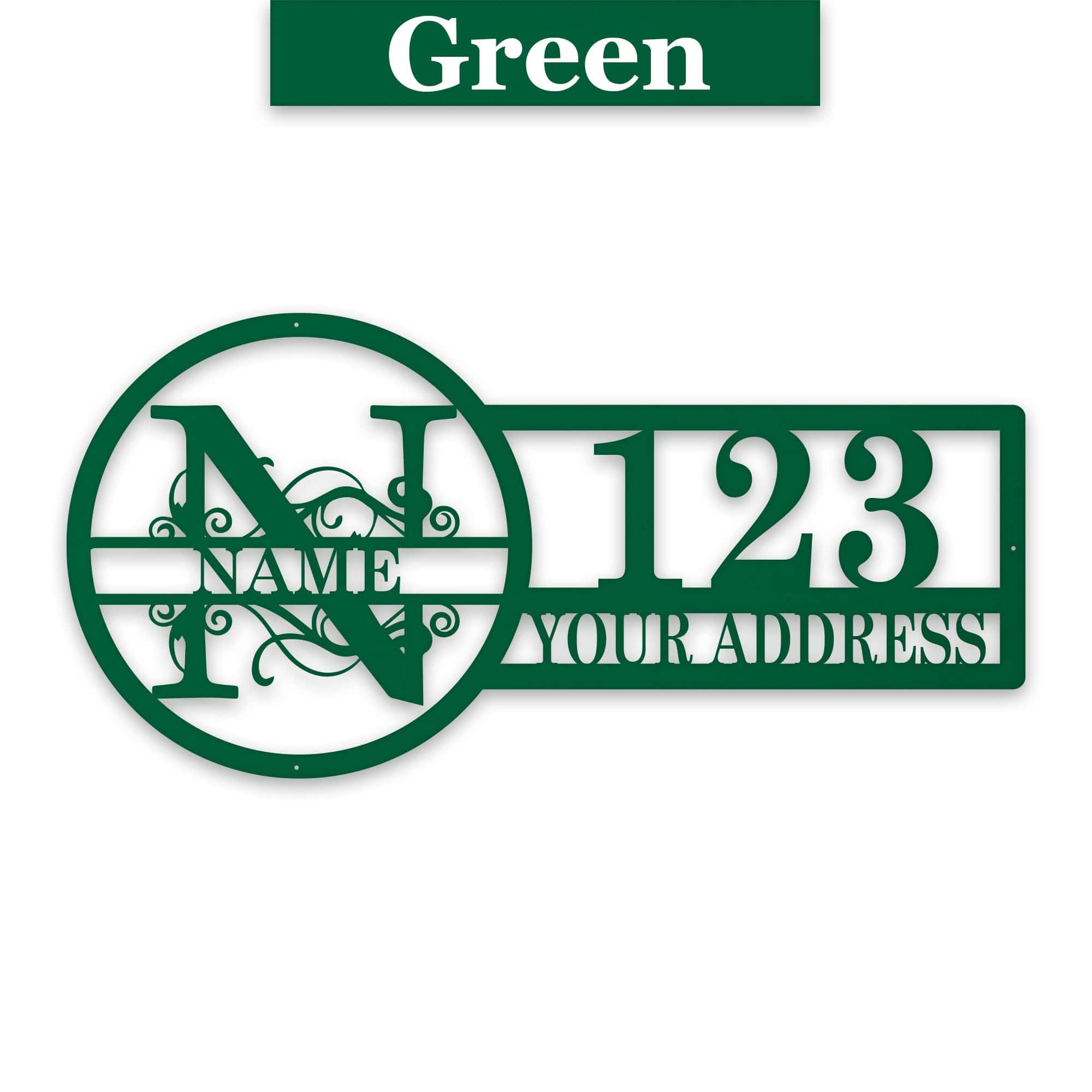 Split Letter Address Sign