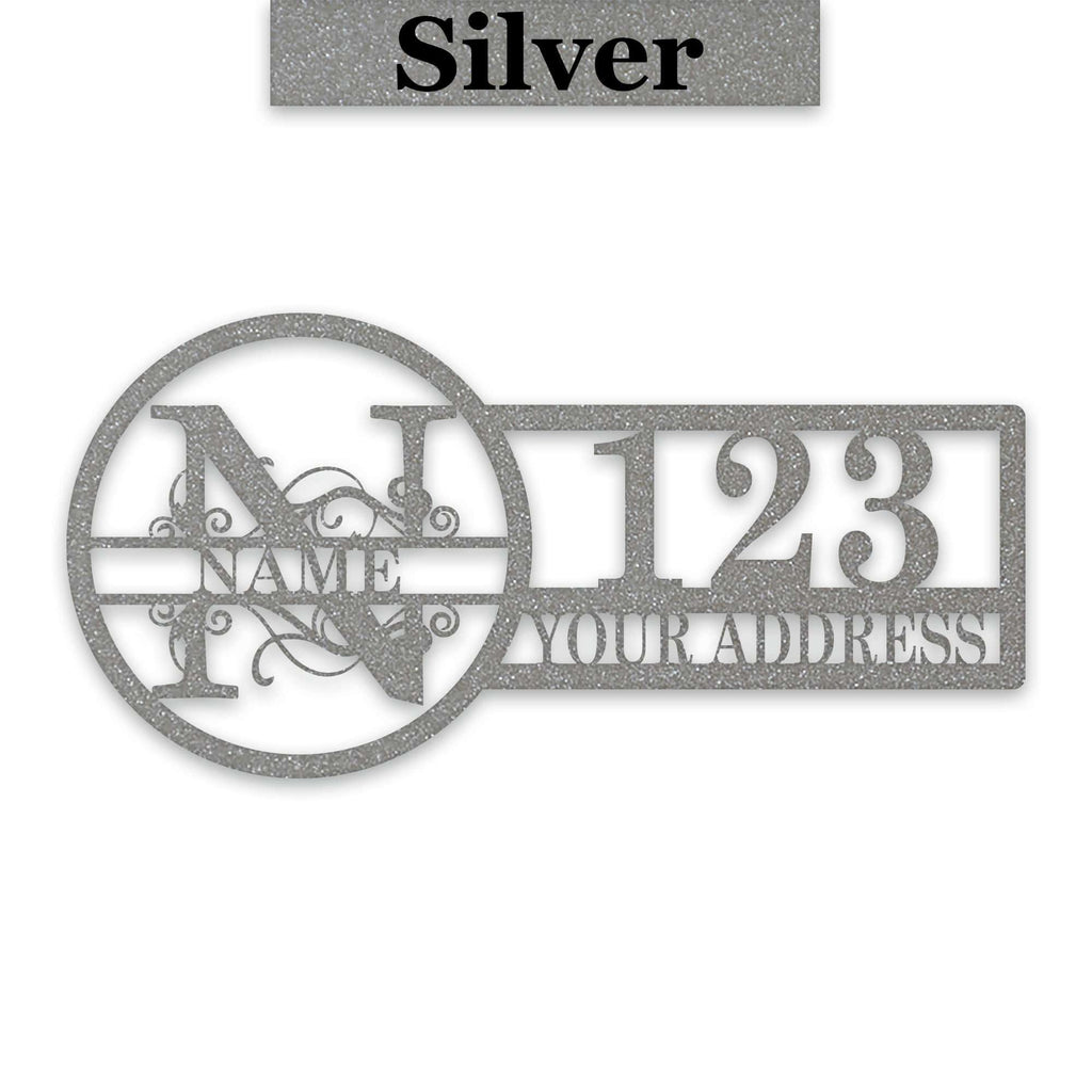 Split Letter Address Sign