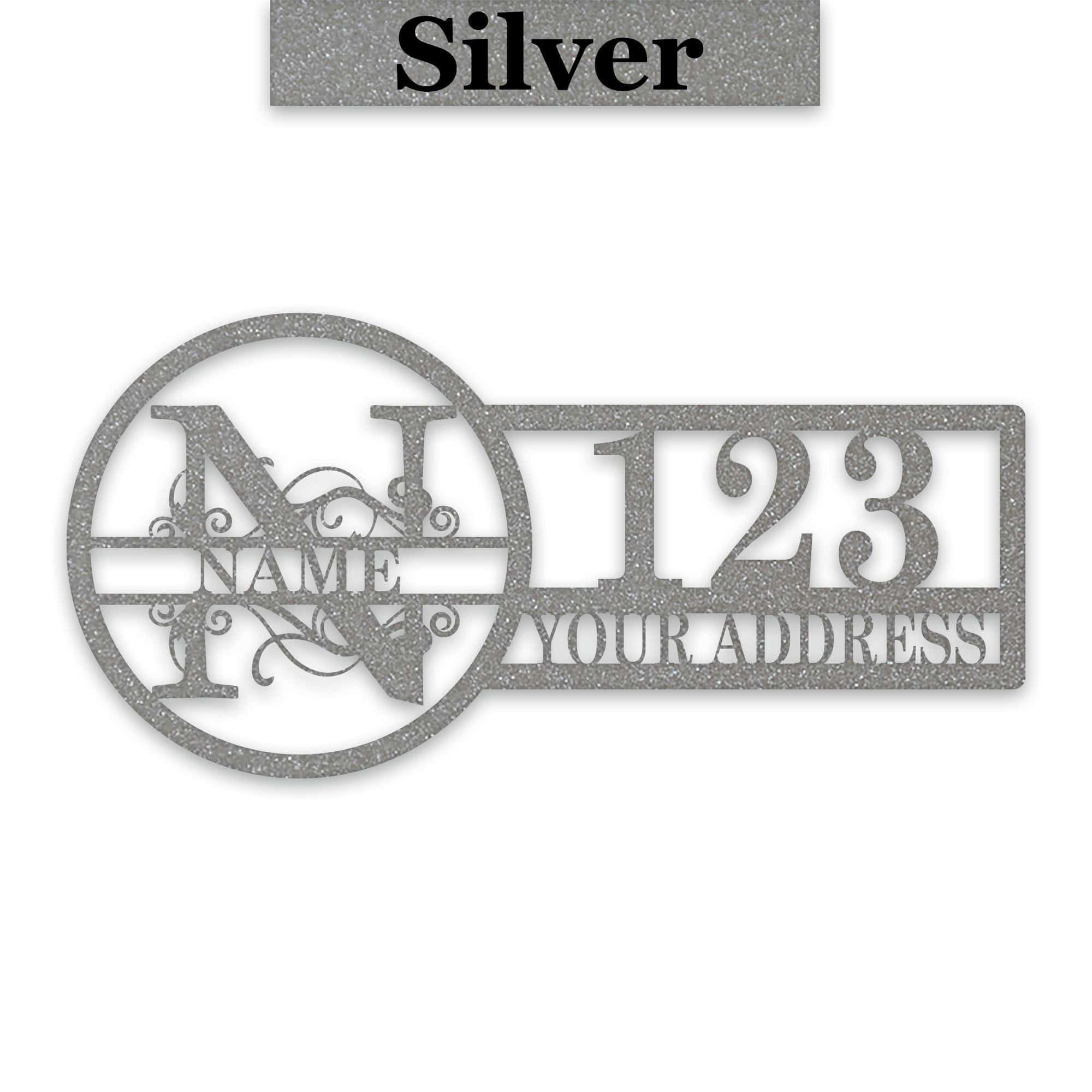 Split Letter Address Sign